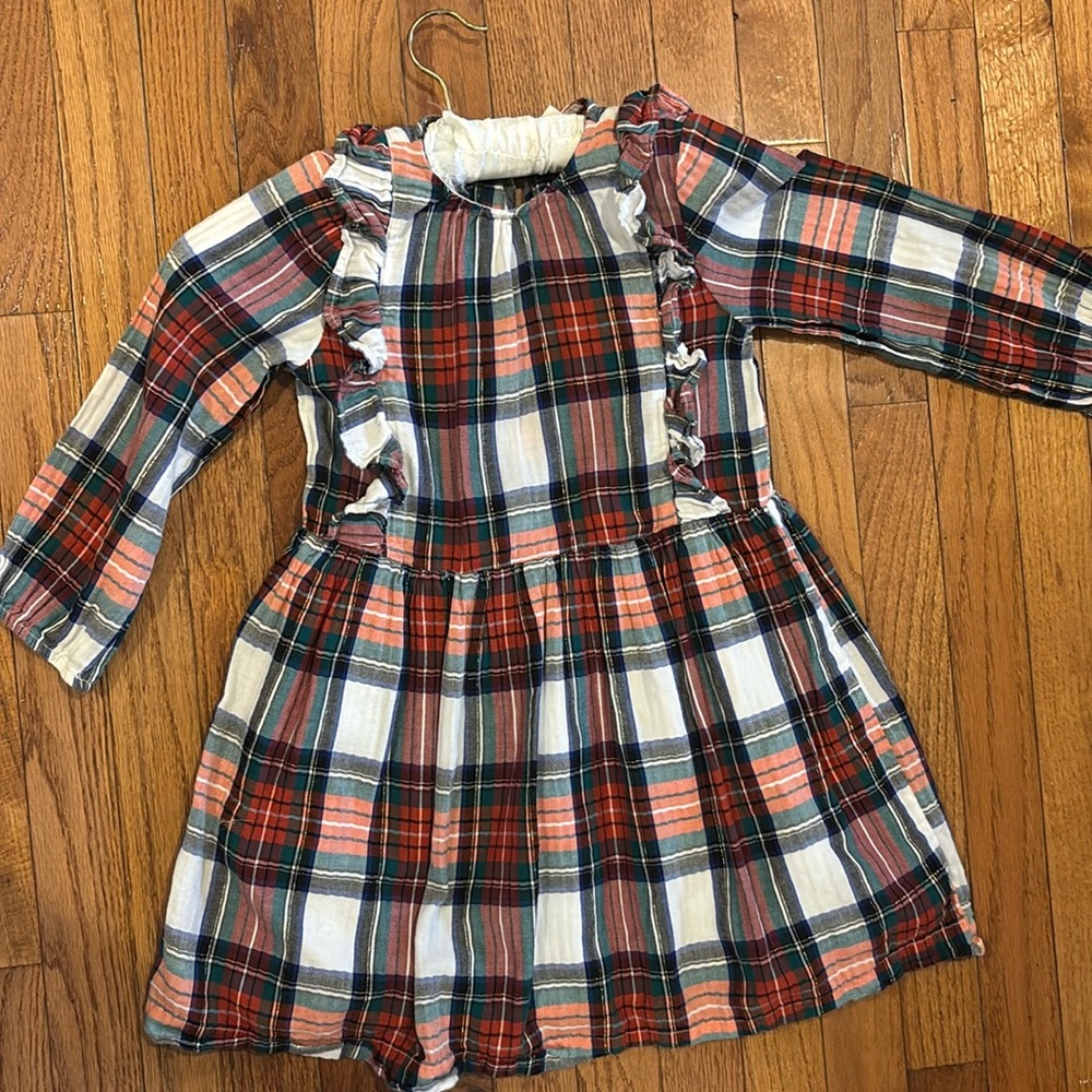 Crewcuts (Jcrew) girls size 7 plaid dress